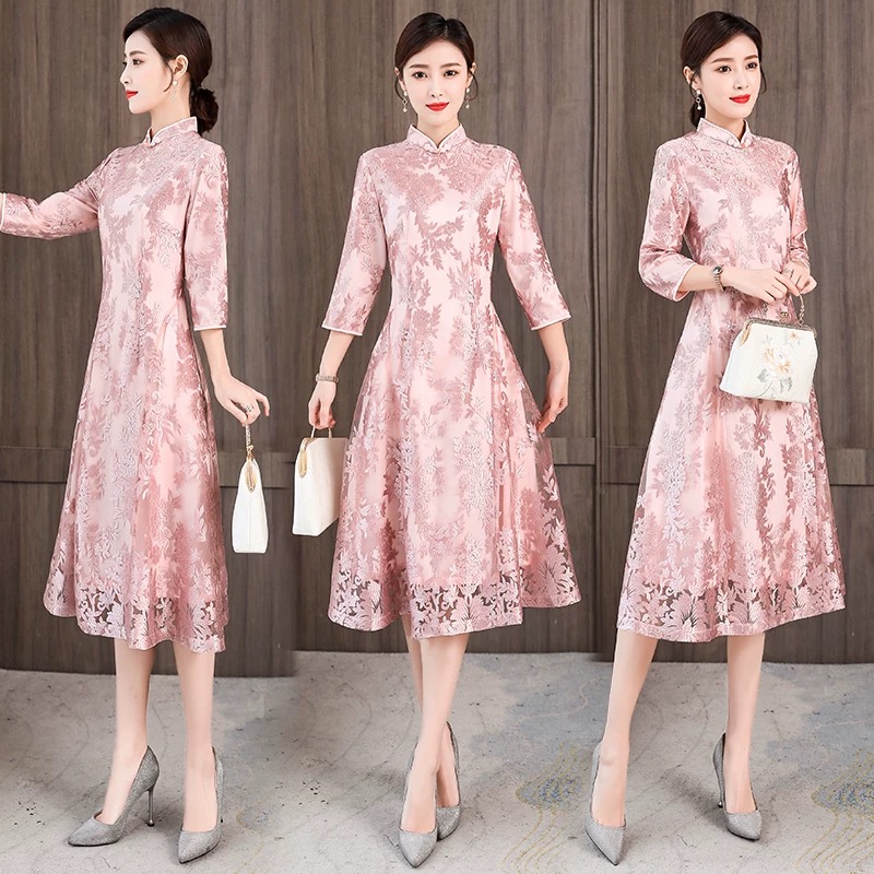 أنيقة المرأة Aodai فيتنام شيون - مراجعة Ao Dai Vietnam Dress وسعره