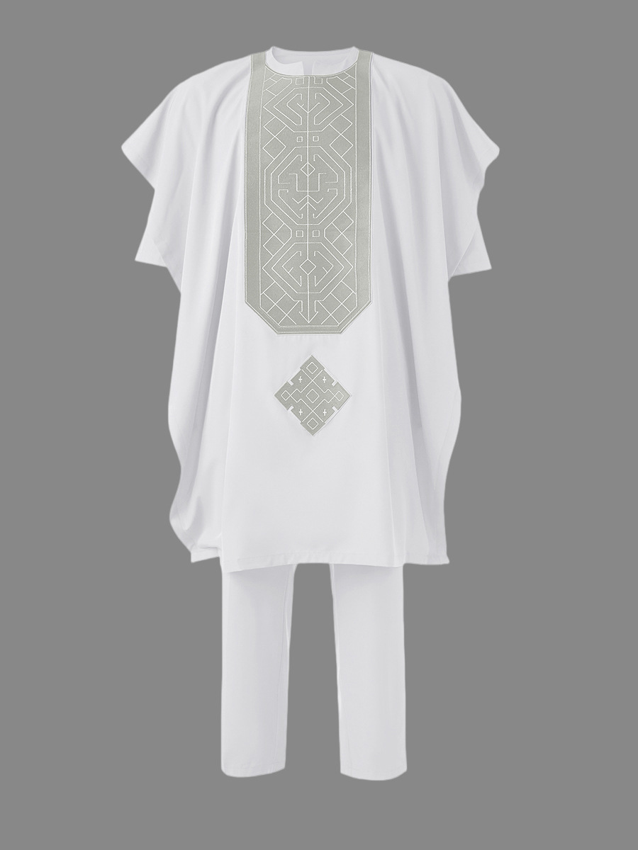 طقم قفطان نيجيري تقليدي من 3 ق - مراجعة Dashiki Shirt Men وسعره