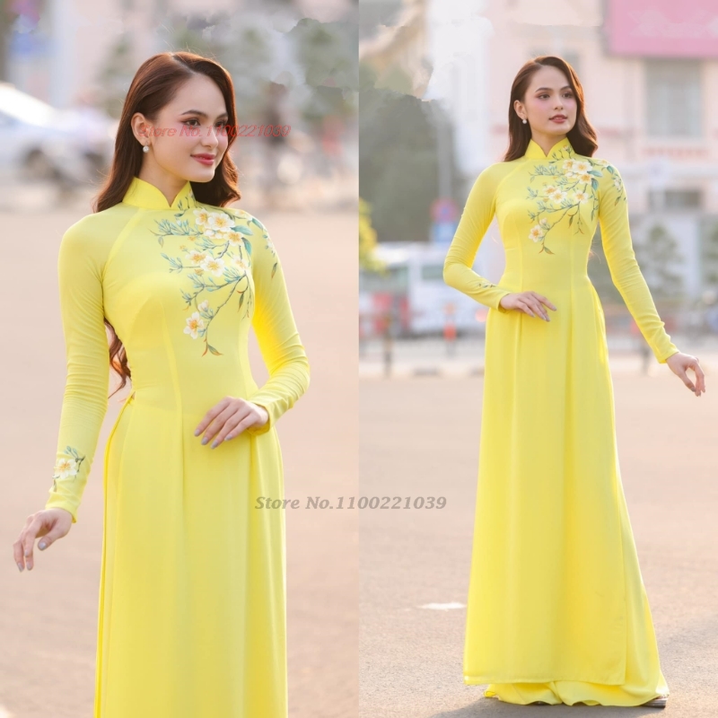  2026 التقليدية آو داي تحسين  - مراجعة Ao Dai Vietnam Dress وسعره
