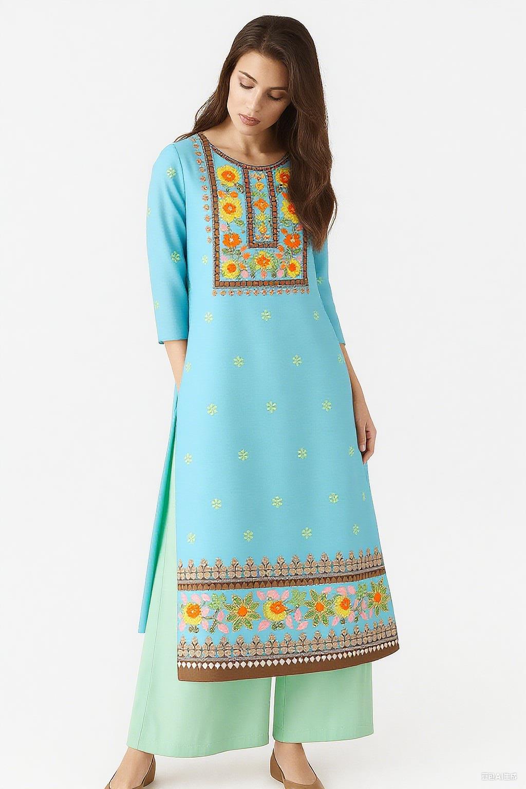 فستان كورت مسلم للسيدات على ال - مراجعة Ethnic Fashion Kurtis وسعره