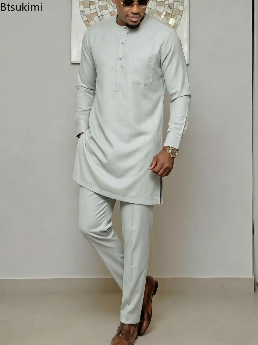 بدلة رجالية تقليدية أفريقية مك - مراجعة Dashiki Shirt Men وسعره