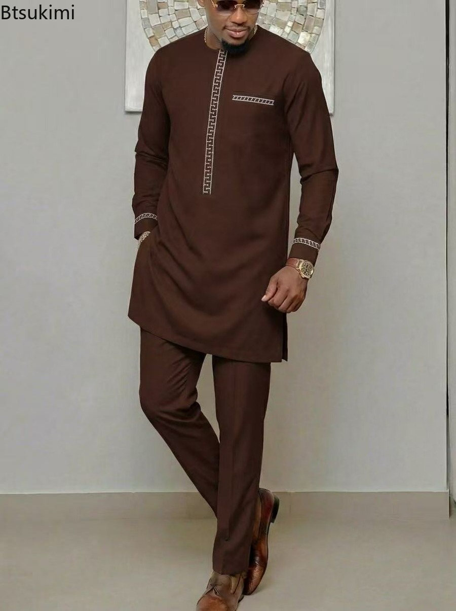 بدلة رجالية تقليدية أفريقية مك - مراجعة Dashiki Shirt Men وسعره