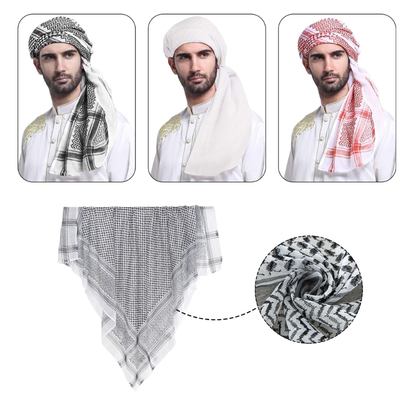 وشاح شماغ واقي من الشمس العرقي - مراجعة Ethnic Fashion Men وسعره