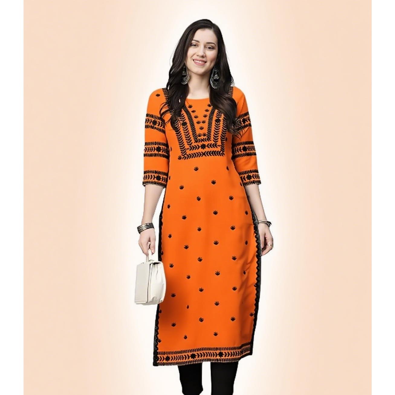 مسلم كورت زهور المرأة موضة مري - مراجعة Ethnic Fashion Kurtis وسعره