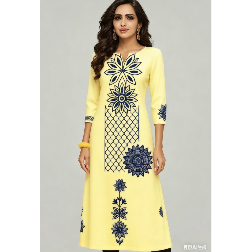 فستان كورت كاجوال للسيدات على  - مراجعة Ethnic Fashion Kurtis وسعره