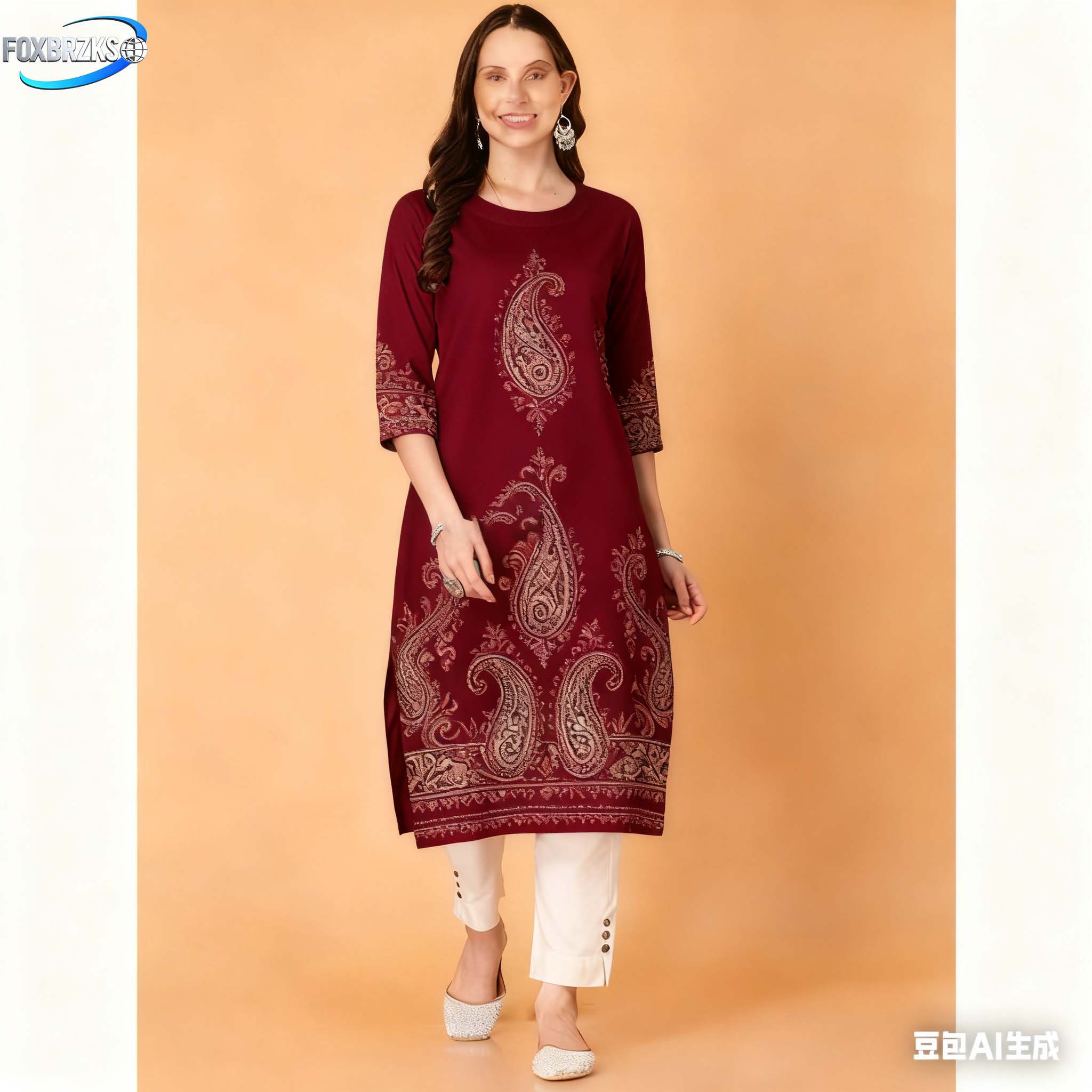 النمط الوطني كورت المرأة موضة  - مراجعة Ethnic Fashion Kurtis وسعره